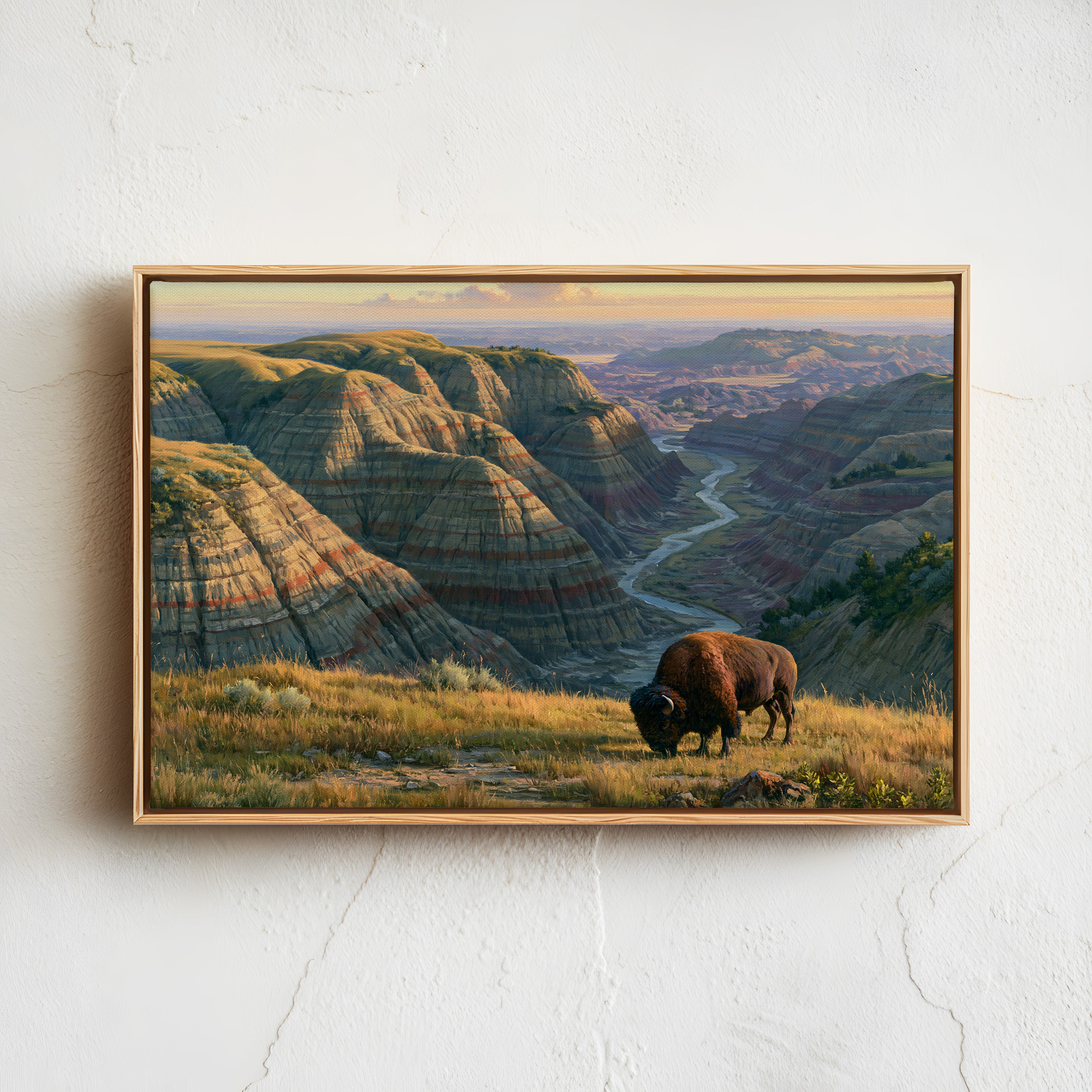 Theodore Roosevelt National Park Classical Oil Painting