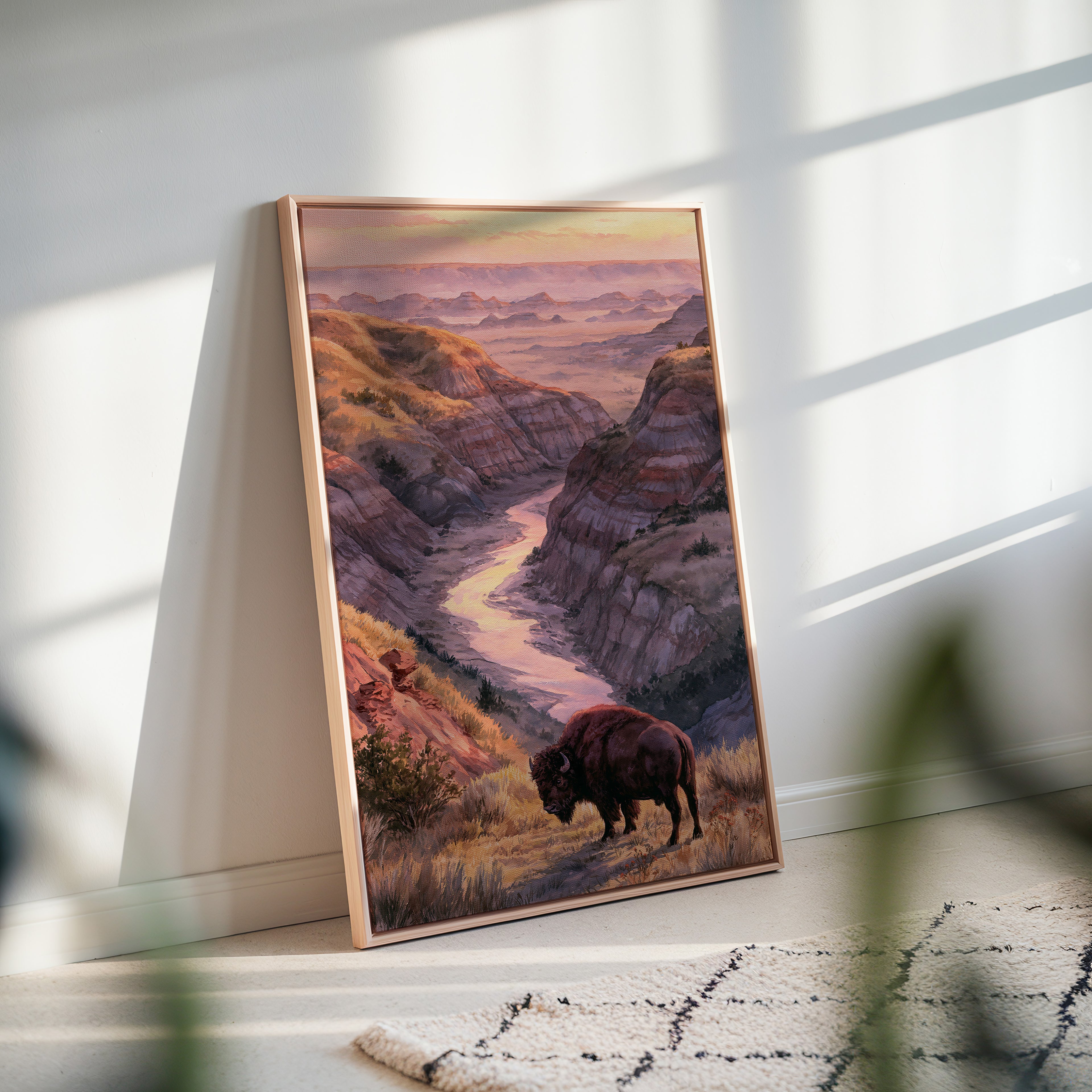 Theodore Roosevelt National Park Watercolor Art