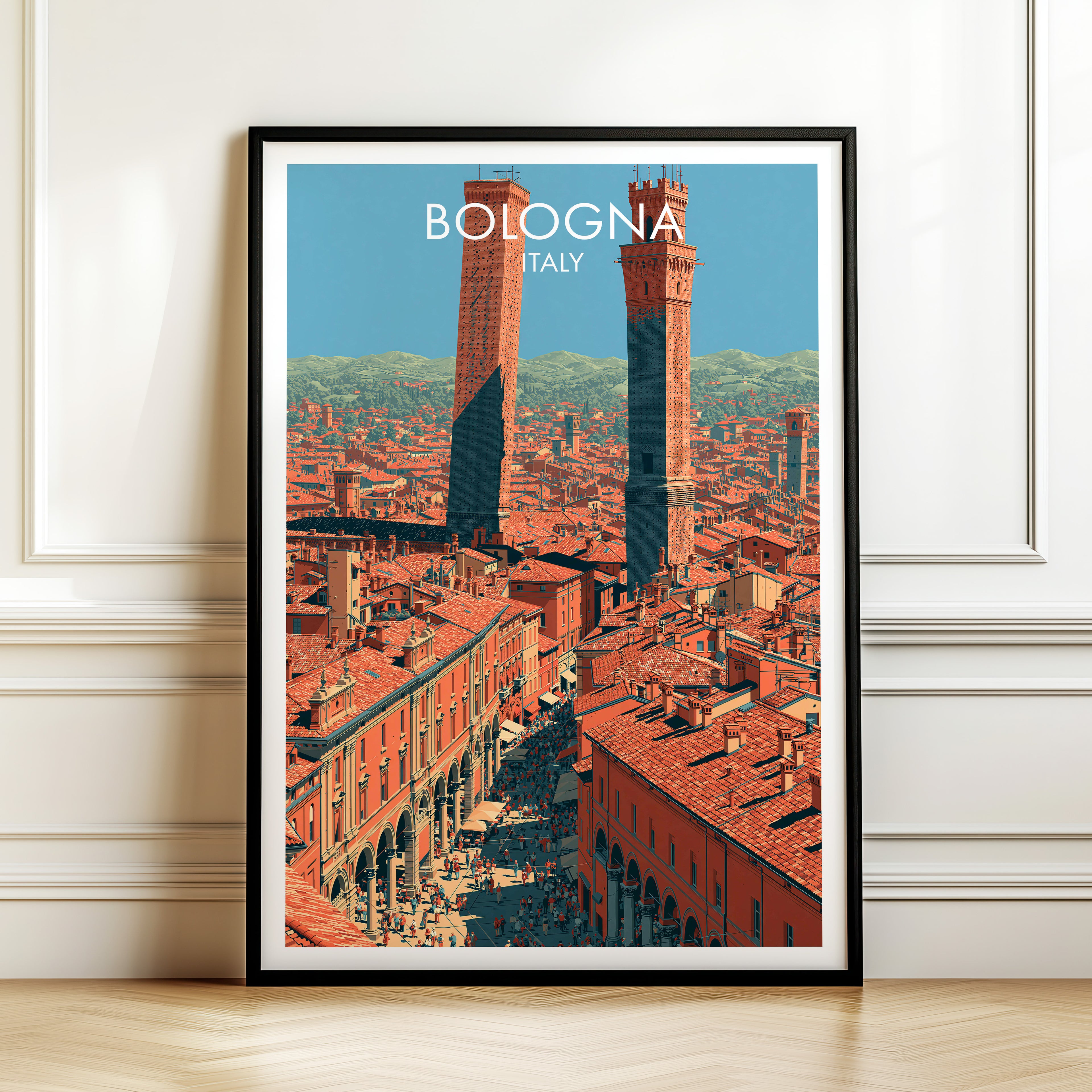 Les deux tours Bologne Italie
