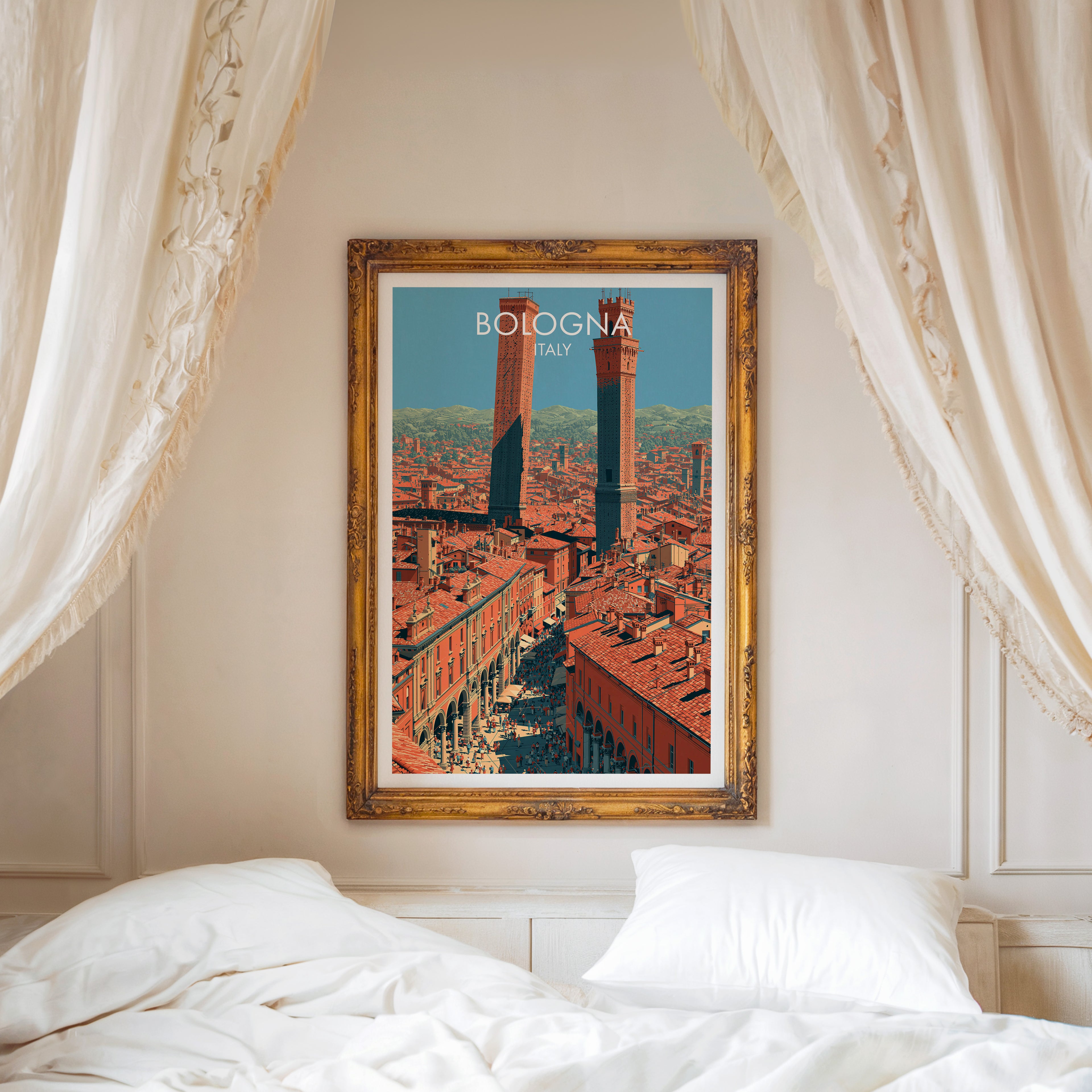 Les deux tours Bologne Italie