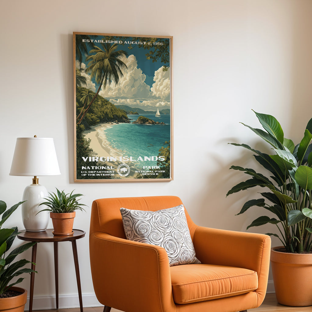 Virgin Islands National Park Vintage WPA