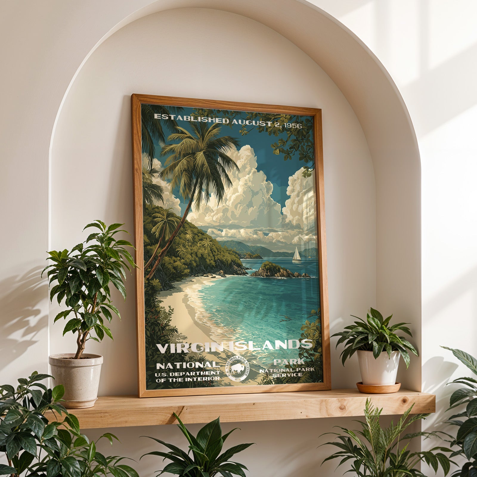 Virgin Islands National Park Vintage WPA