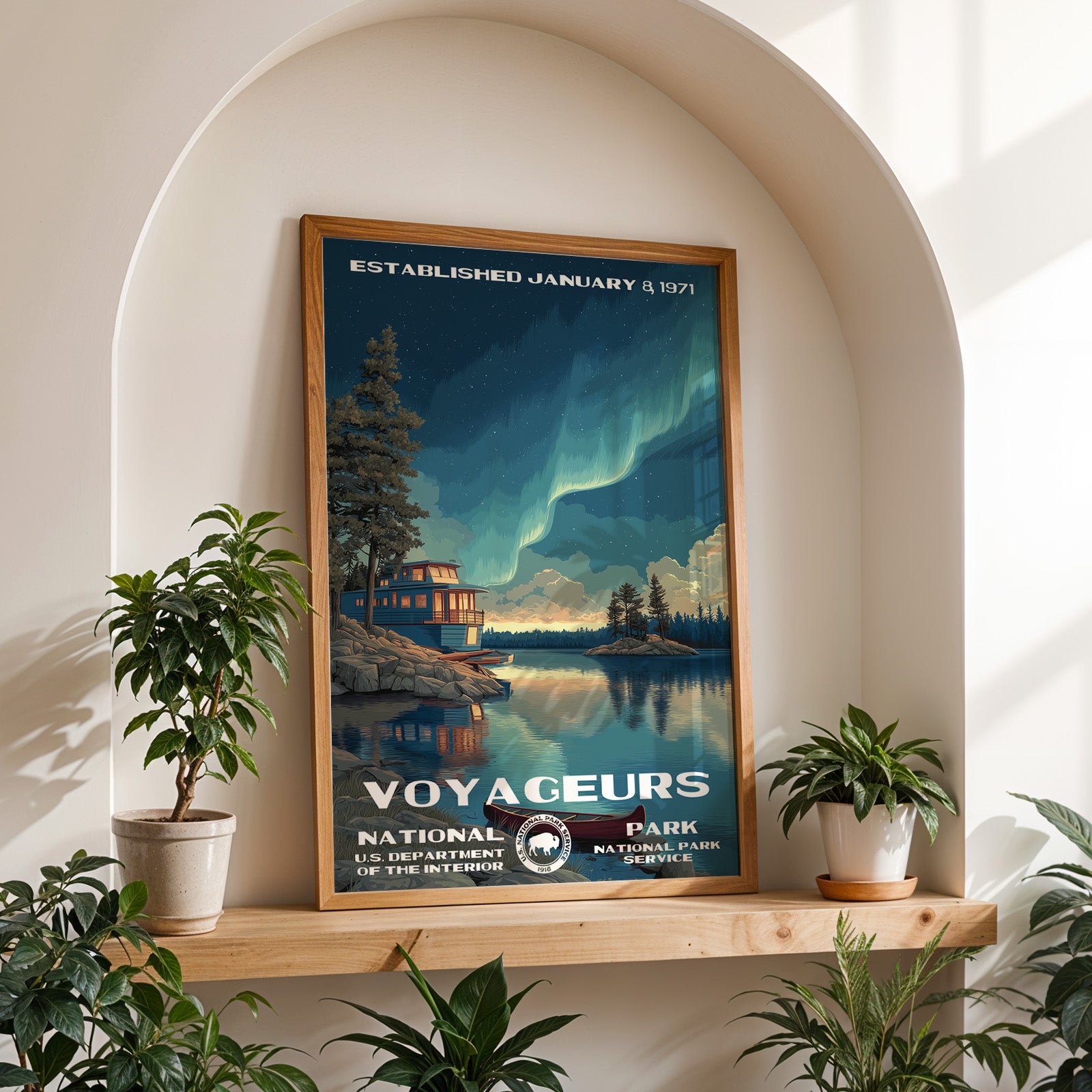 Voyageurs National Park Vintage WPA