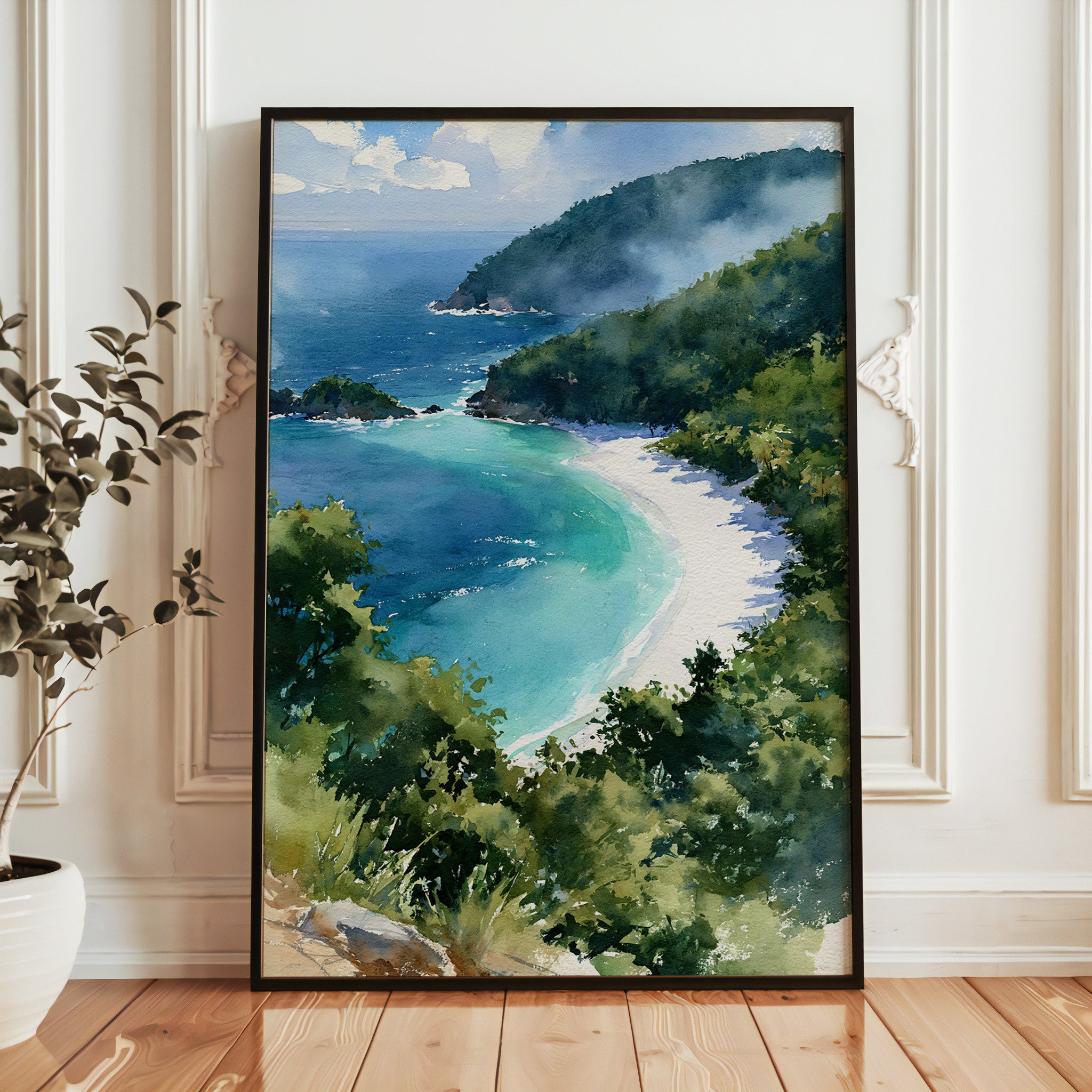 Virgin Islands National Park Watercolor Art