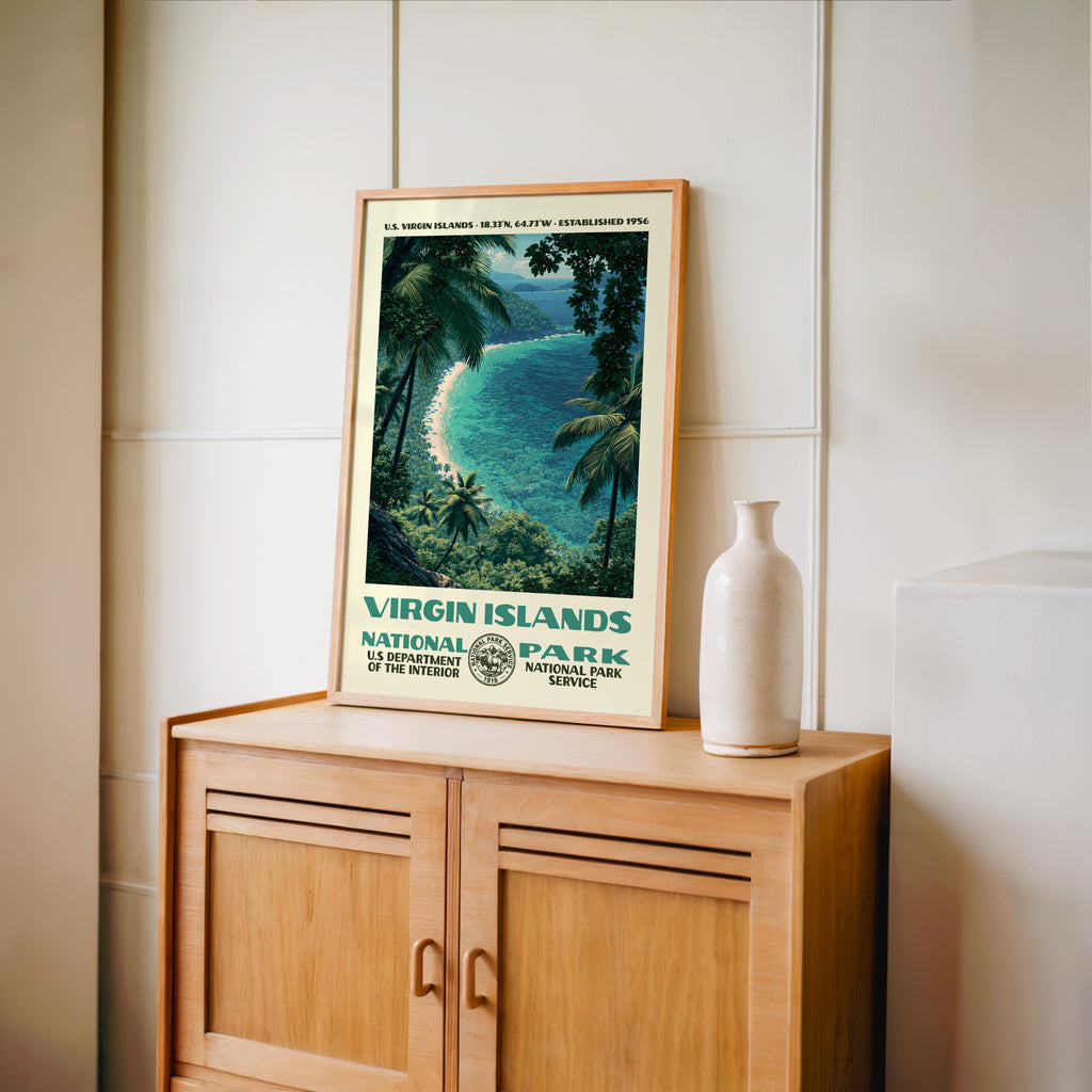 Virgin Islands National Park Vintage WPA Art