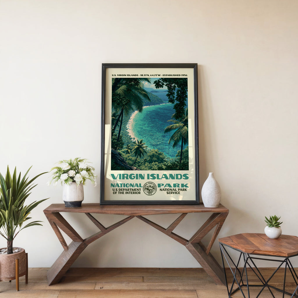 Virgin Islands National Park Vintage WPA Art