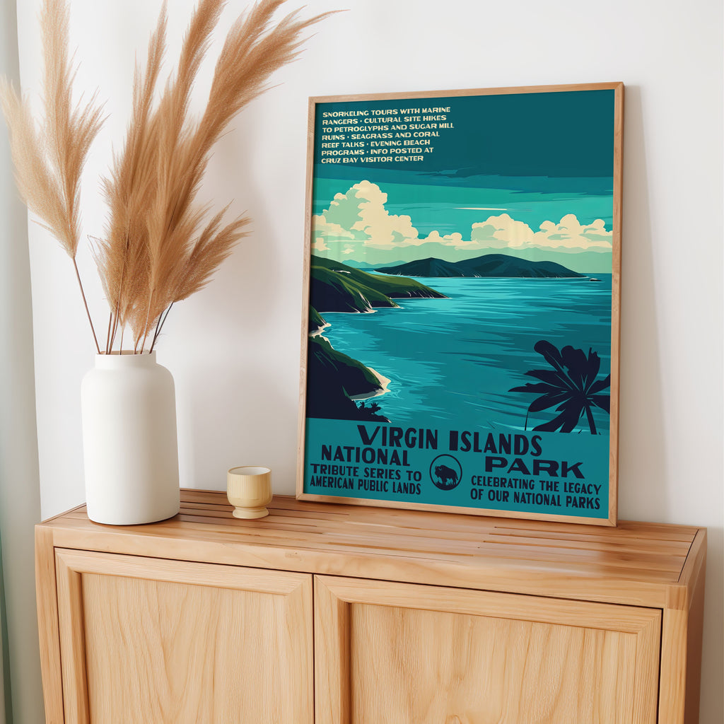 Virgin Islands National Park Vintage WPA Art