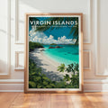 Retro Virgin Islands National Park Print