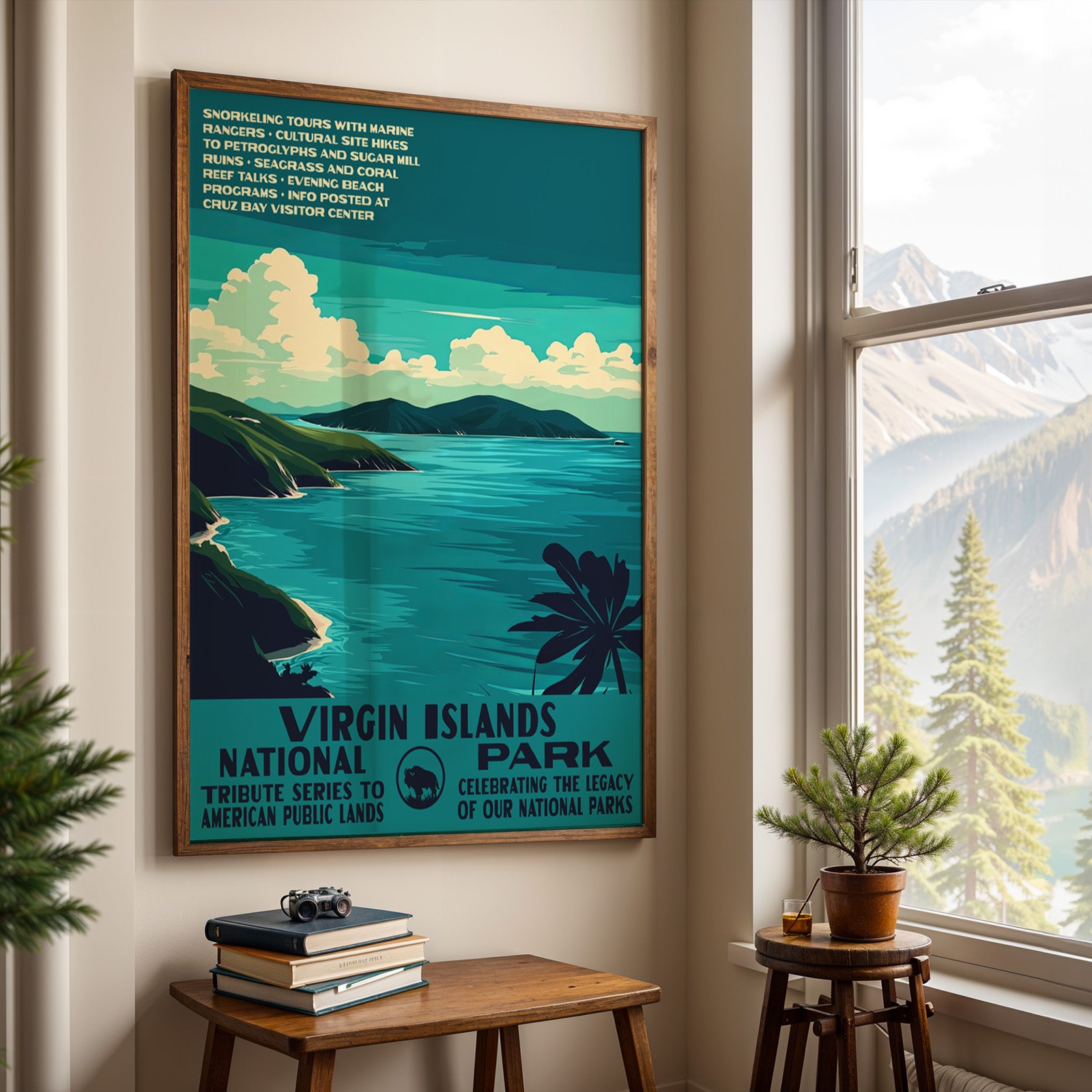 Virgin Islands National Park Vintage WPA Art