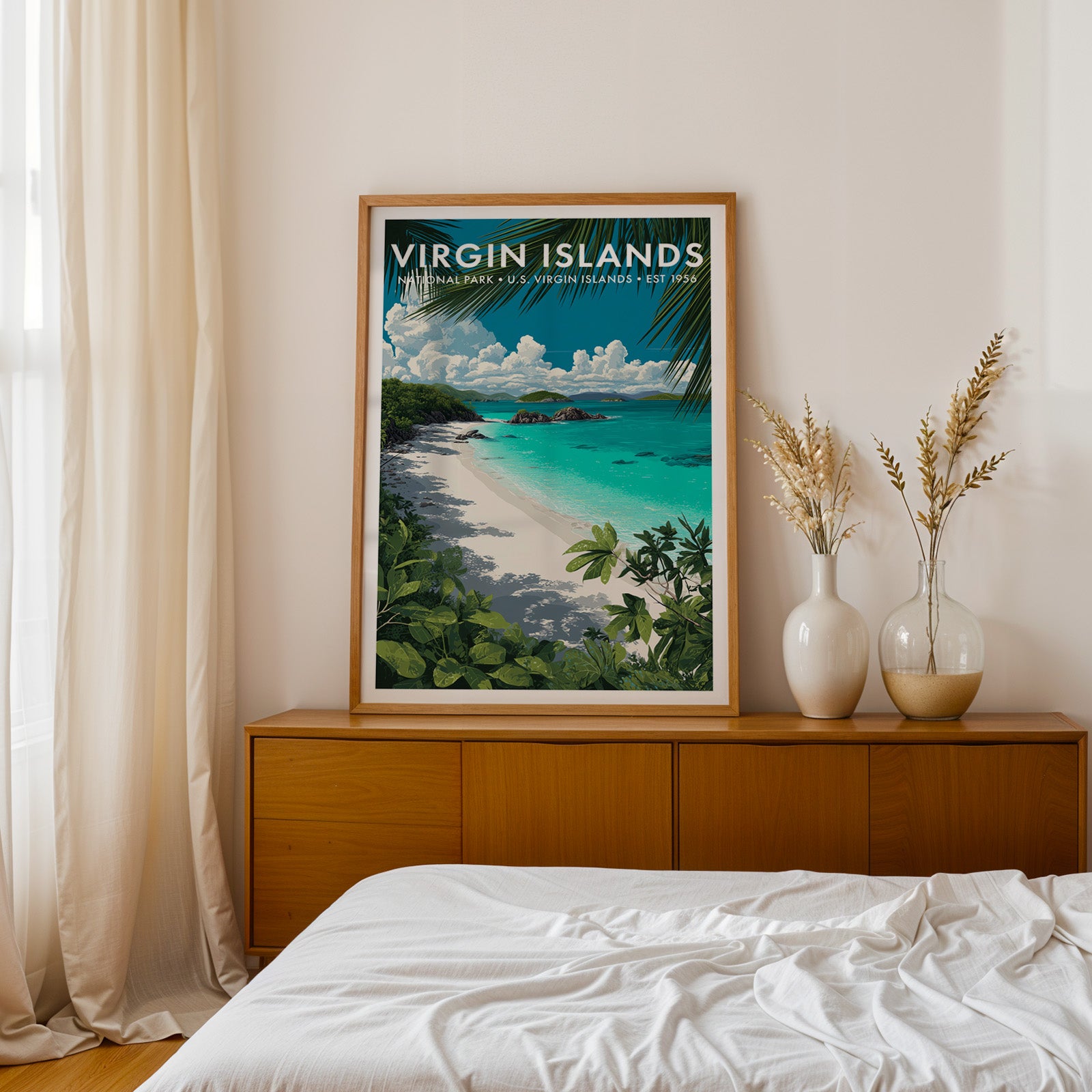 Retro Virgin Islands National Park Print