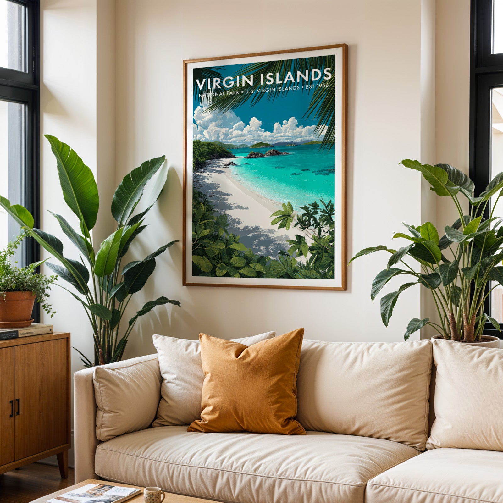 Retro Virgin Islands National Park Print