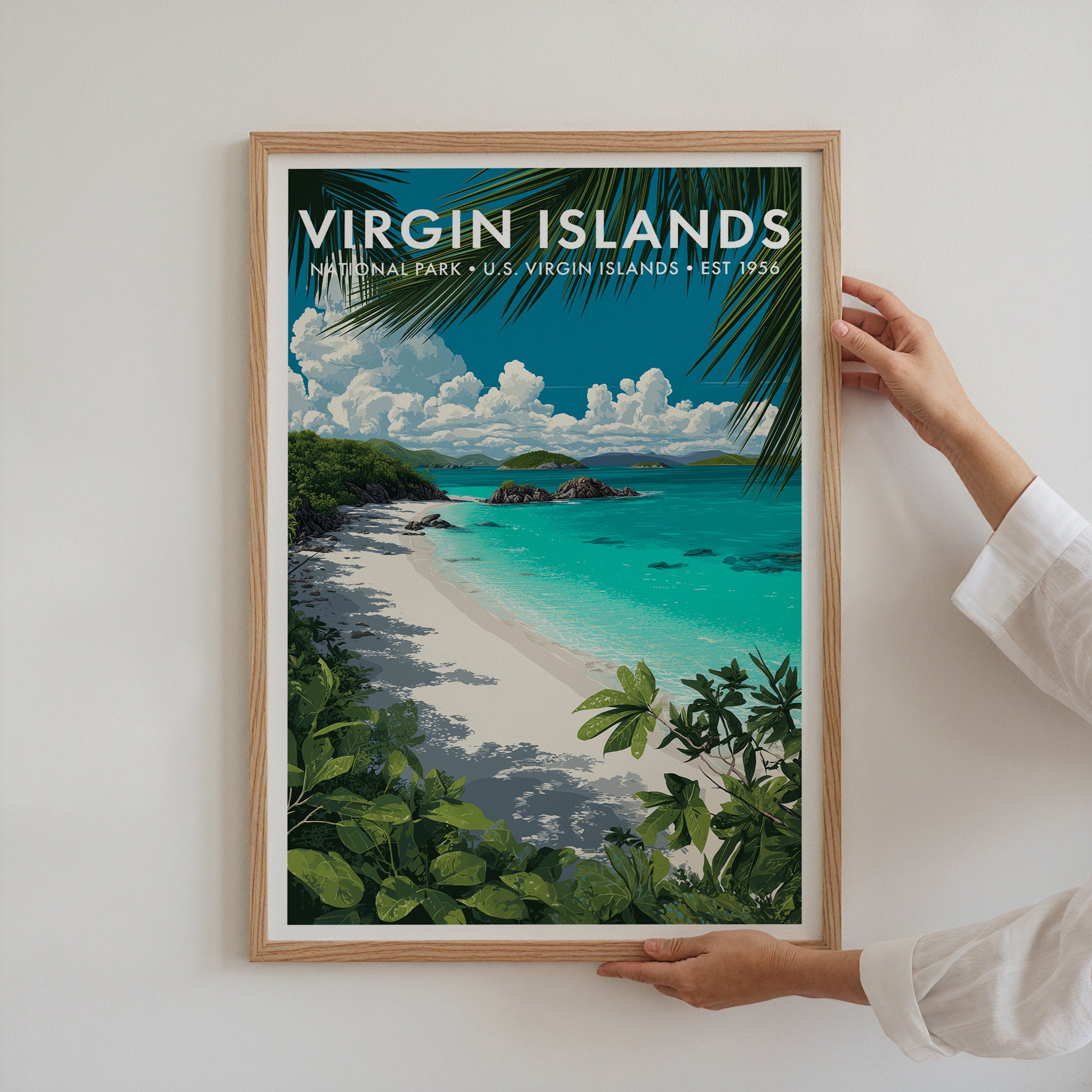 Retro Virgin Islands National Park Print