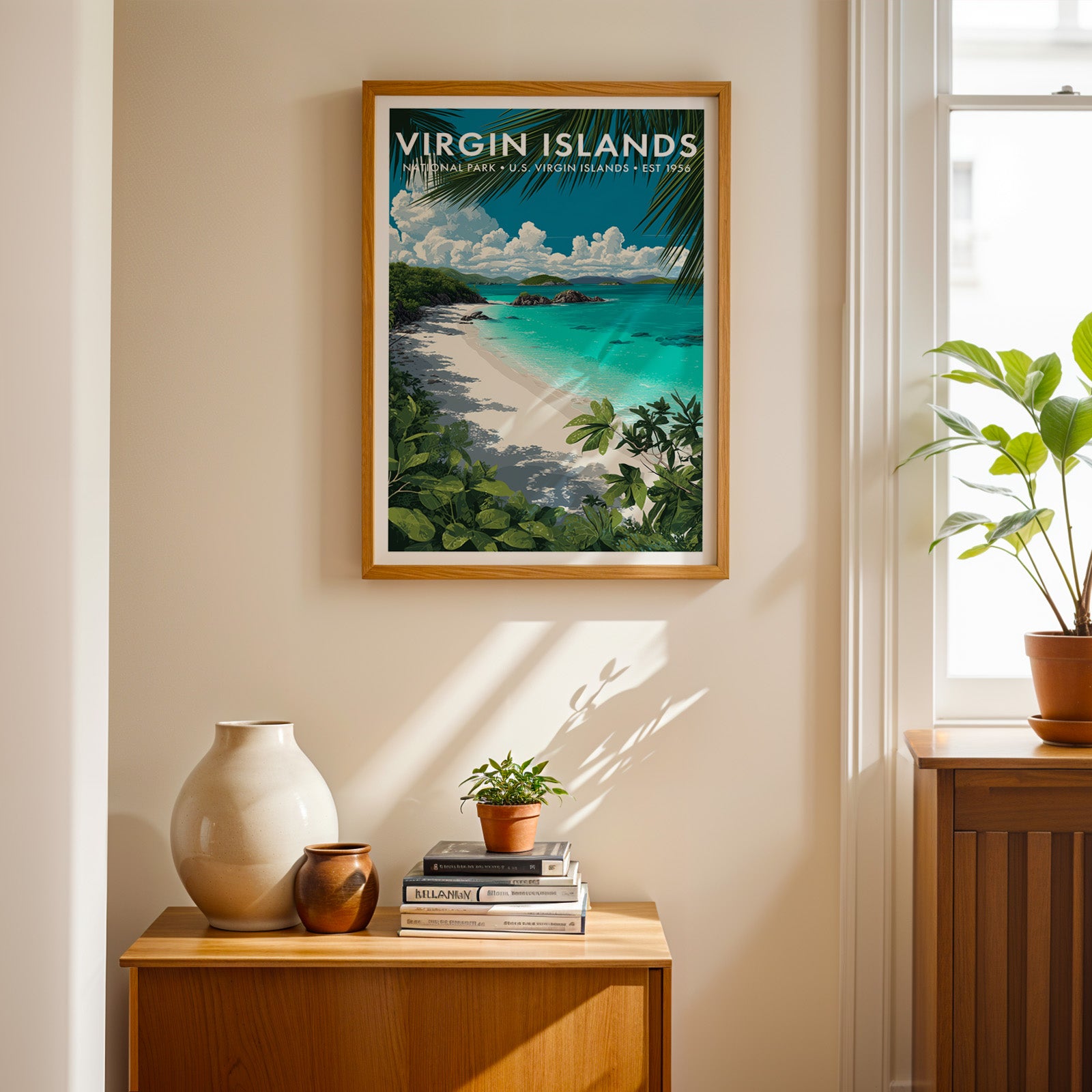 Retro Virgin Islands National Park Print