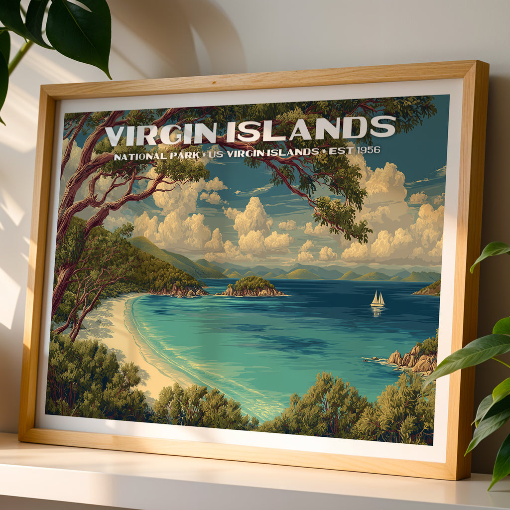 Virgin Islands National Park Horizontal Vintage Art