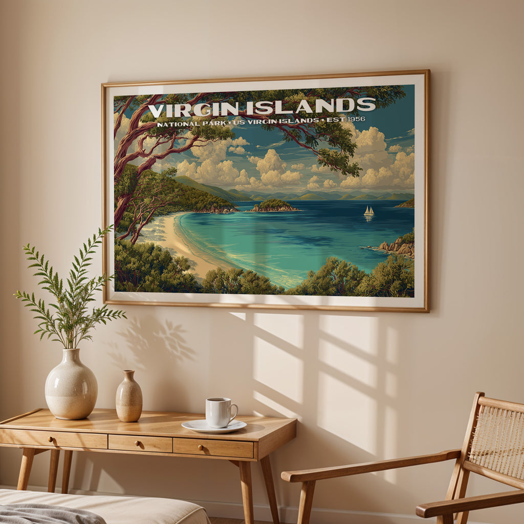 Virgin Islands National Park Horizontal Vintage Art