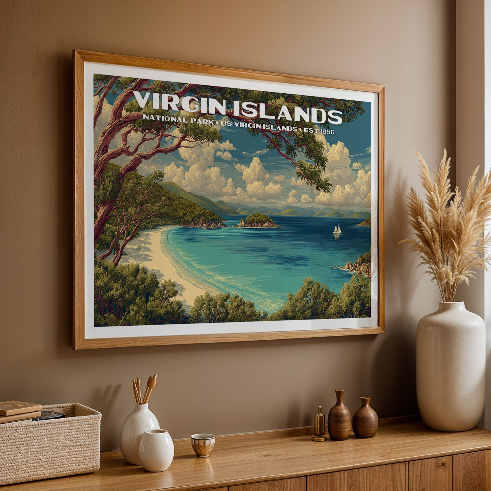 Virgin Islands National Park Horizontal Vintage Art