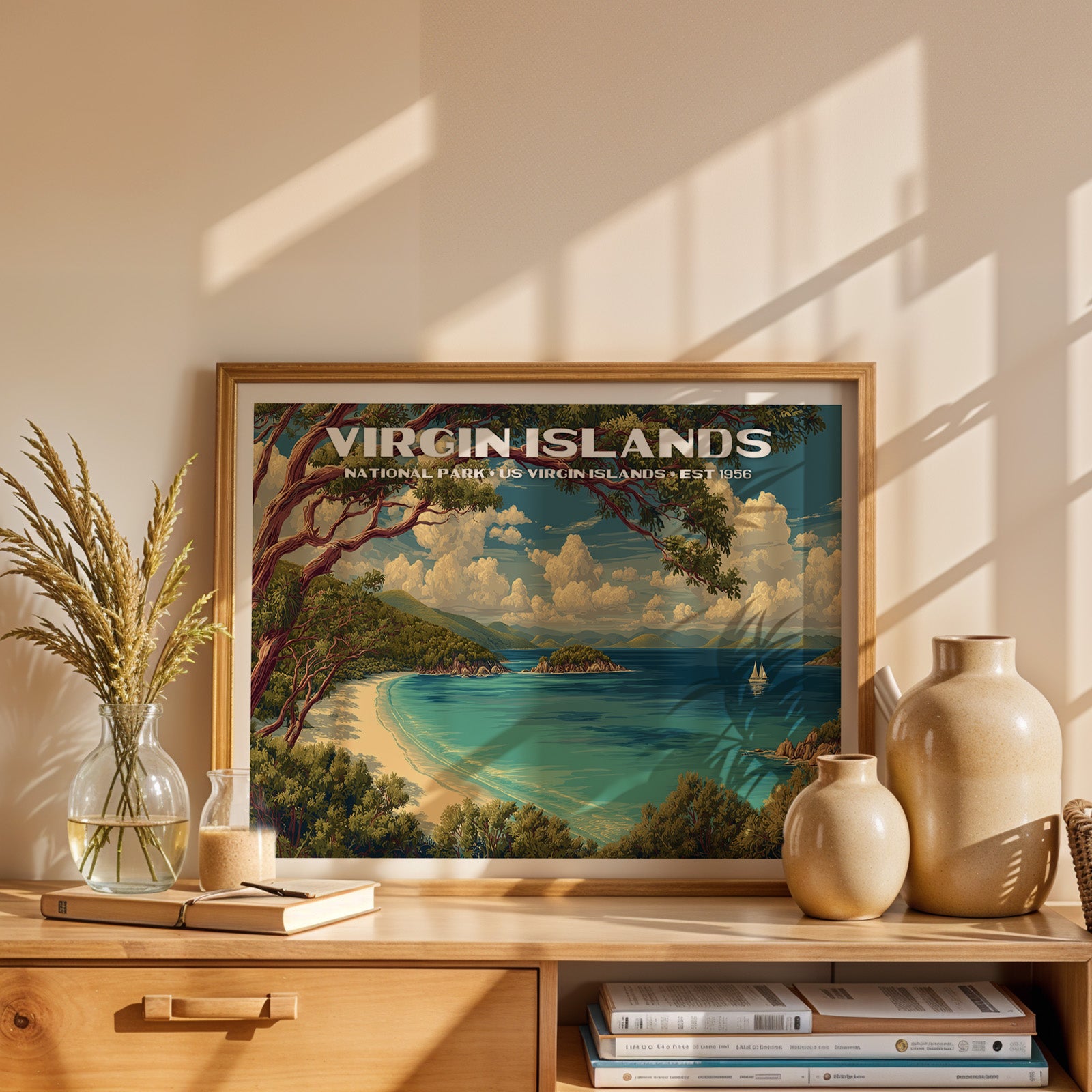Virgin Islands National Park Horizontal Vintage Art