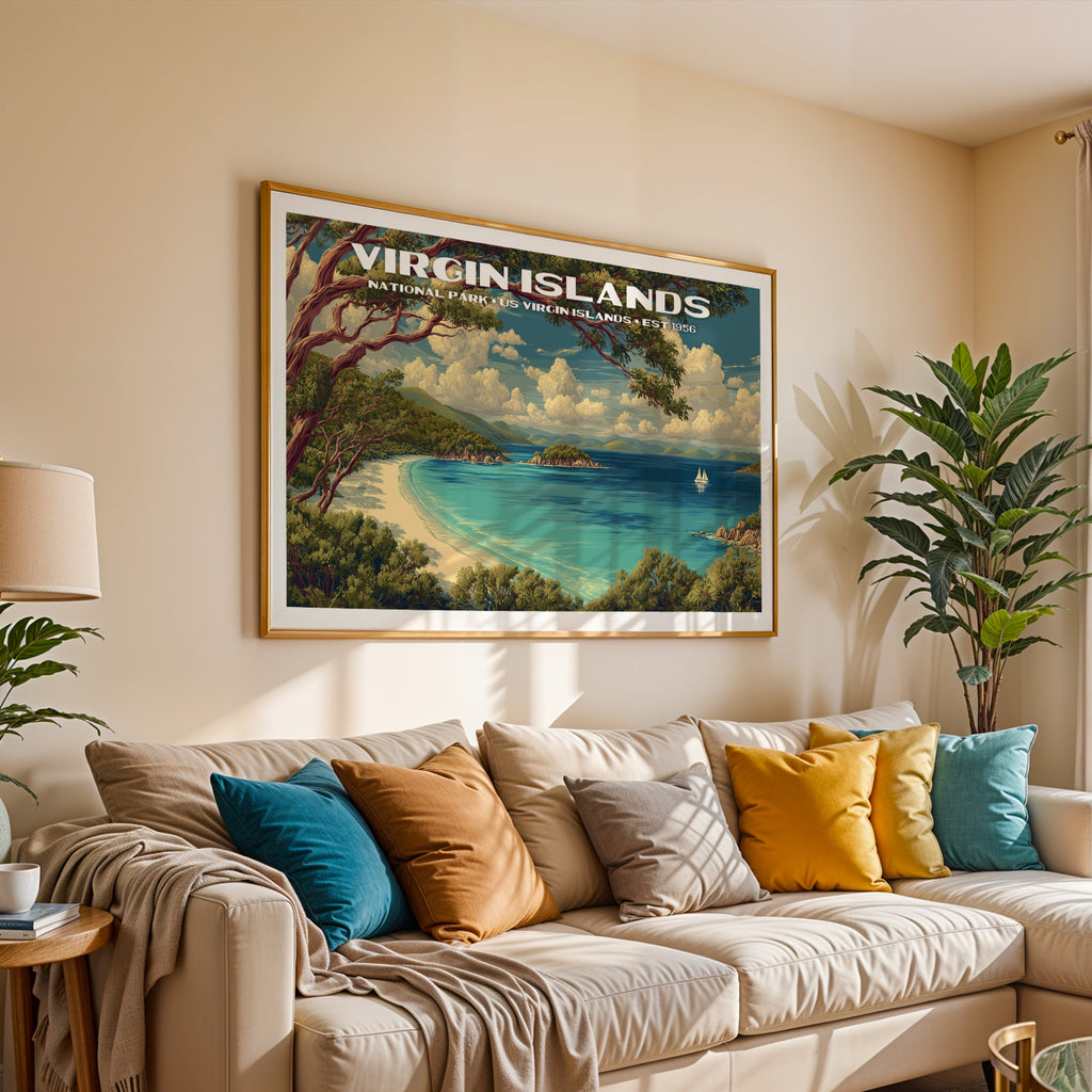 Virgin Islands National Park Horizontal Vintage Art