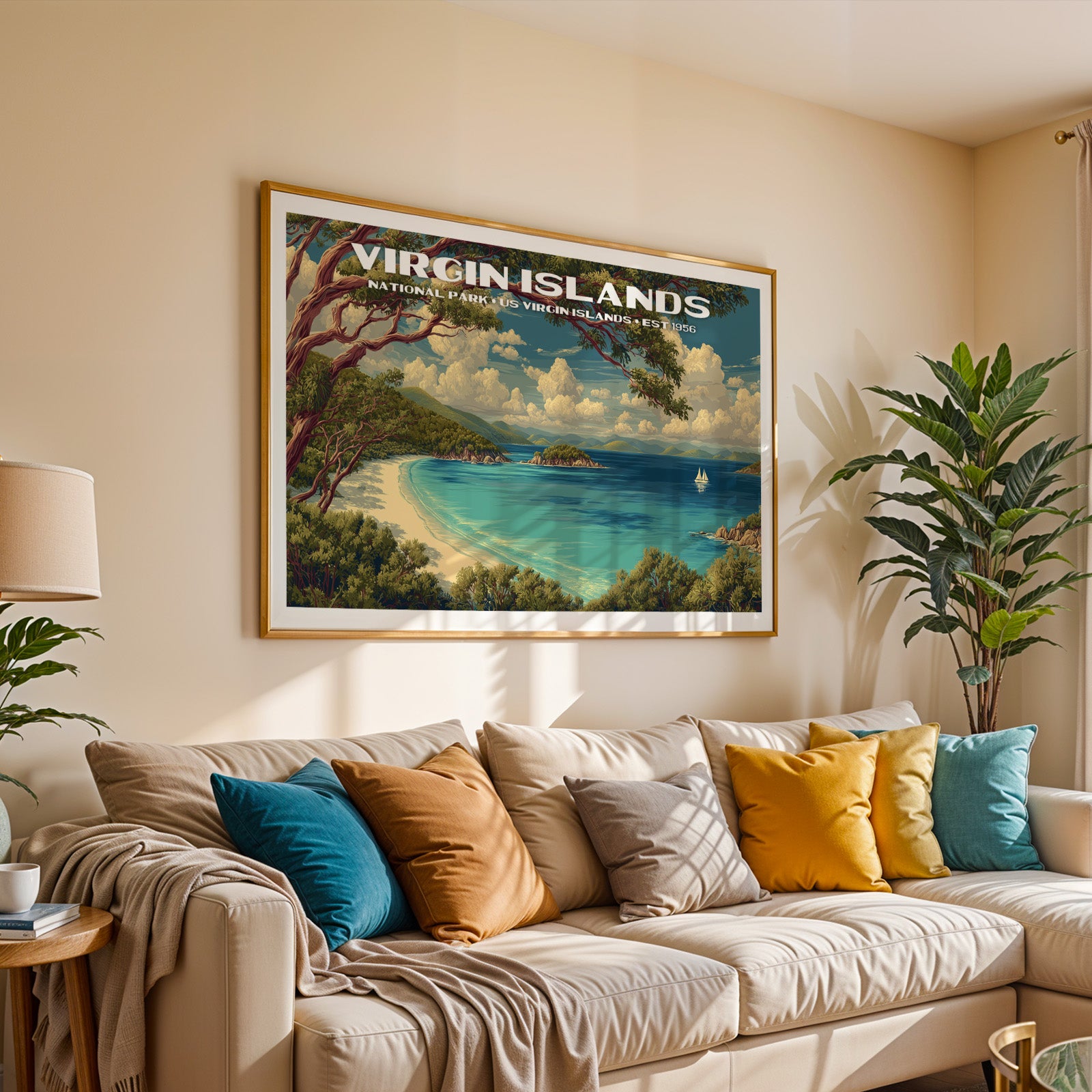 Virgin Islands National Park Horizontal Vintage Art