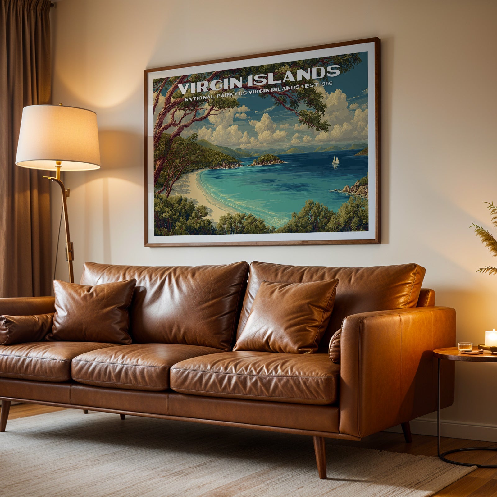 Virgin Islands National Park Horizontal Vintage Art