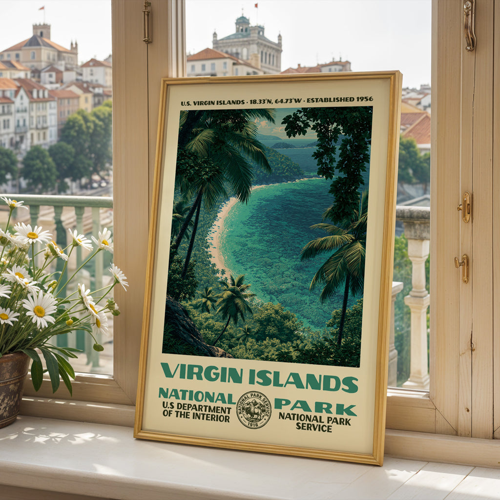 Virgin Islands National Park Vintage WPA Art