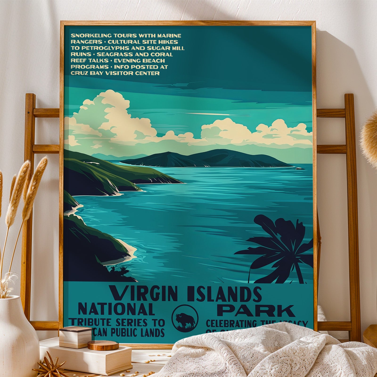 Virgin Islands National Park Vintage WPA Art