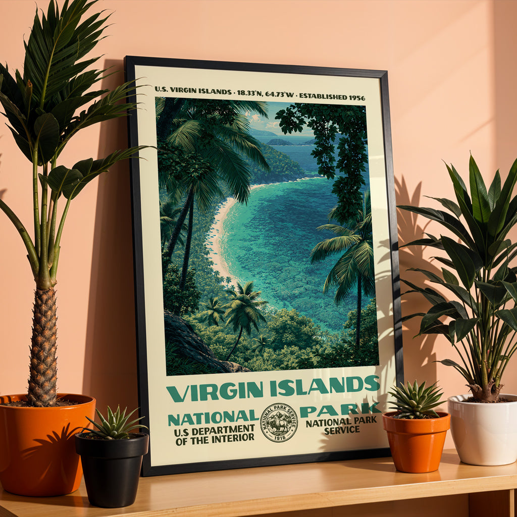 Virgin Islands National Park Vintage WPA Art