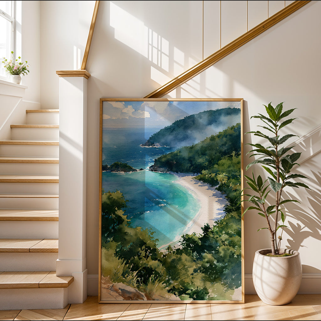 Virgin Islands National Park Watercolor Art