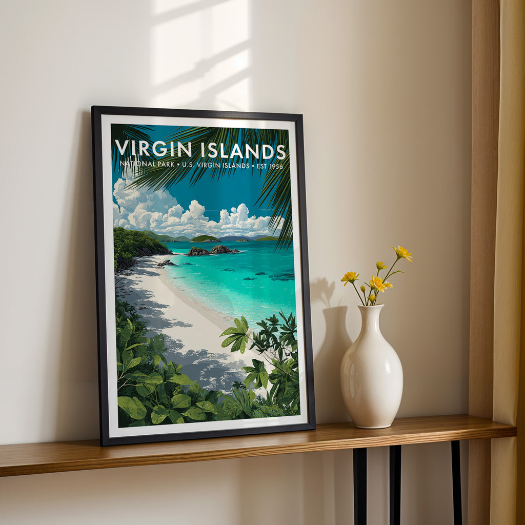 Retro Virgin Islands National Park Print