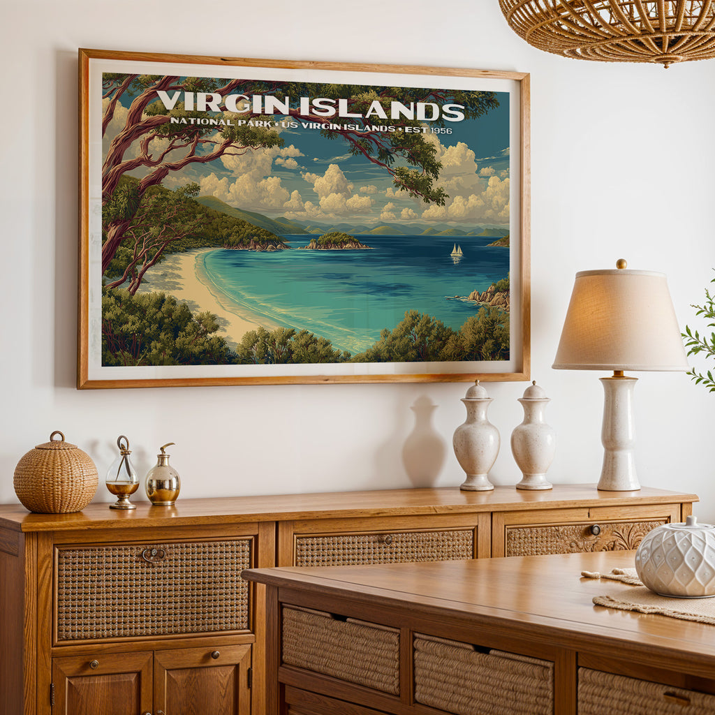 Virgin Islands National Park Horizontal Vintage Art