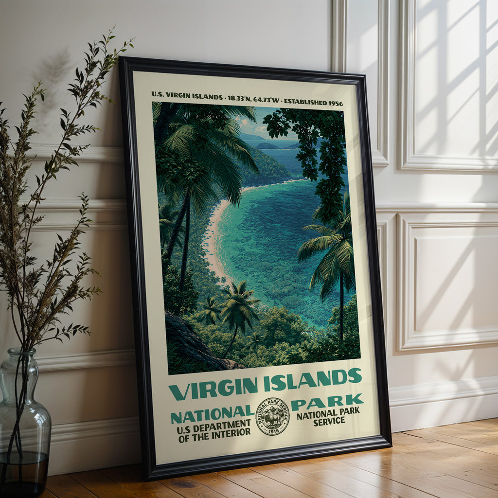 Virgin Islands National Park Vintage WPA Art