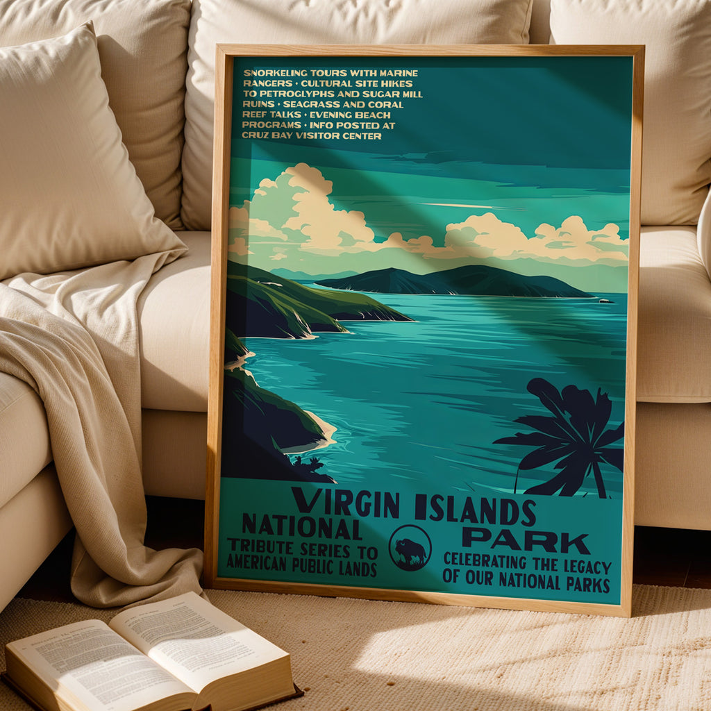 Virgin Islands National Park Vintage WPA Art