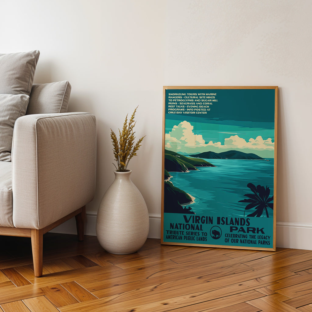 Virgin Islands National Park Vintage WPA Art