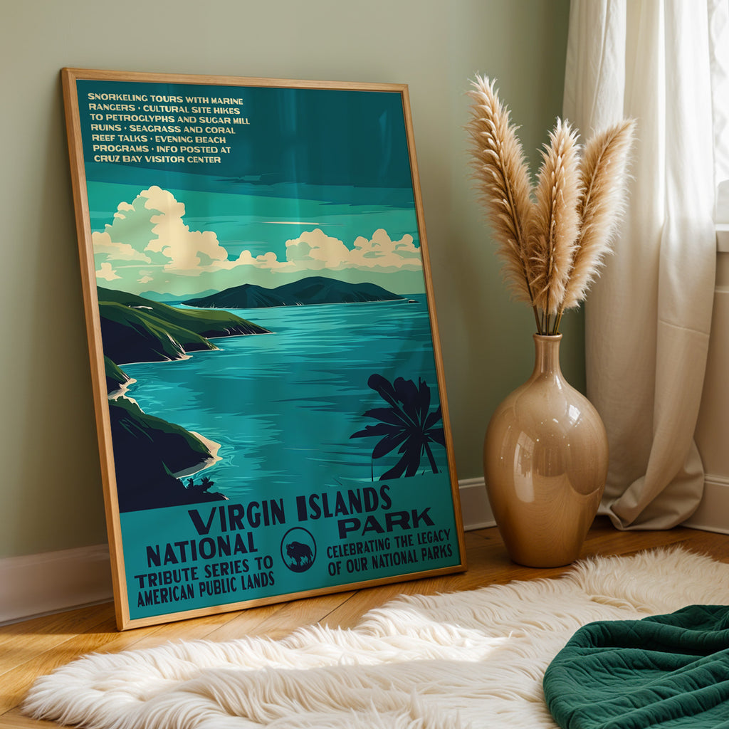 Virgin Islands National Park Vintage WPA Art