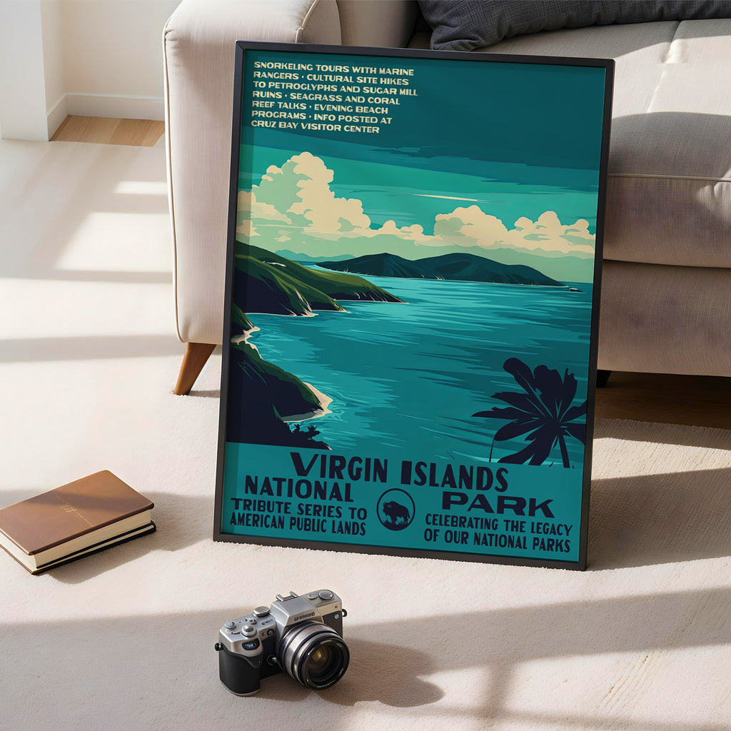 Virgin Islands National Park Vintage WPA Art