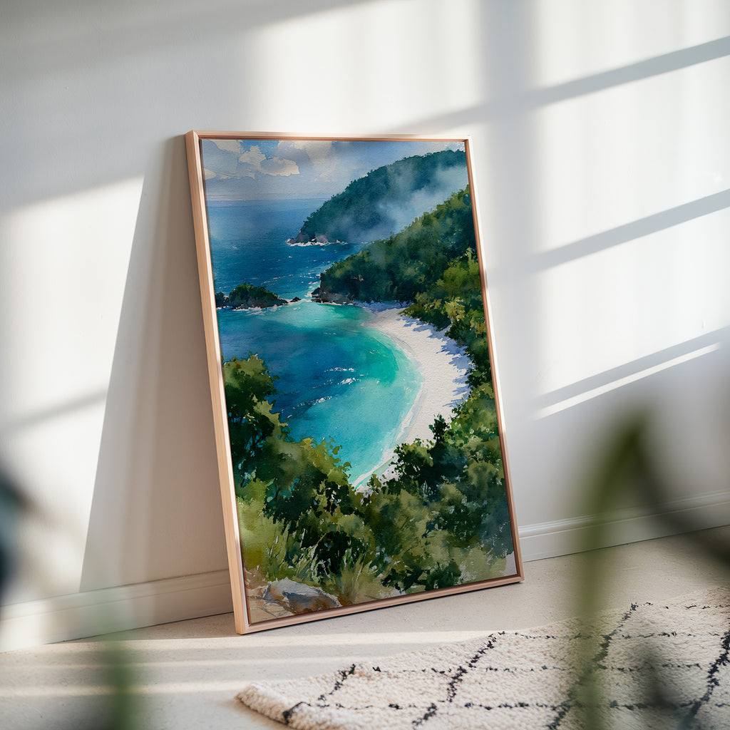 Virgin Islands National Park Watercolor Art