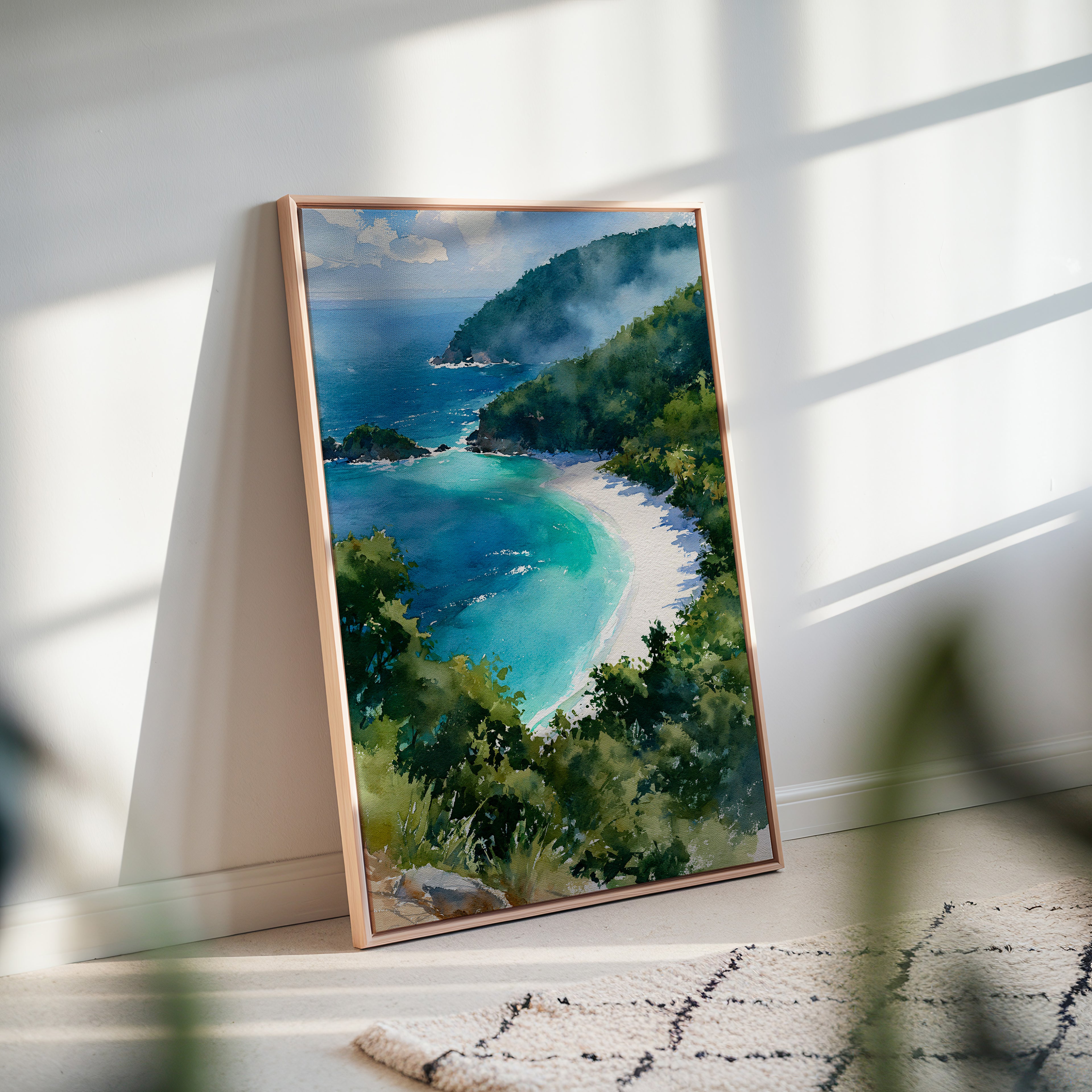 Virgin Islands National Park Watercolor Art