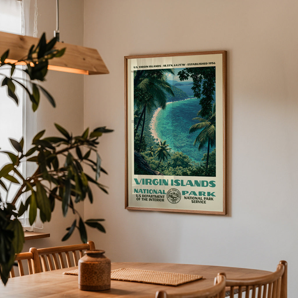 Virgin Islands National Park Vintage WPA Art