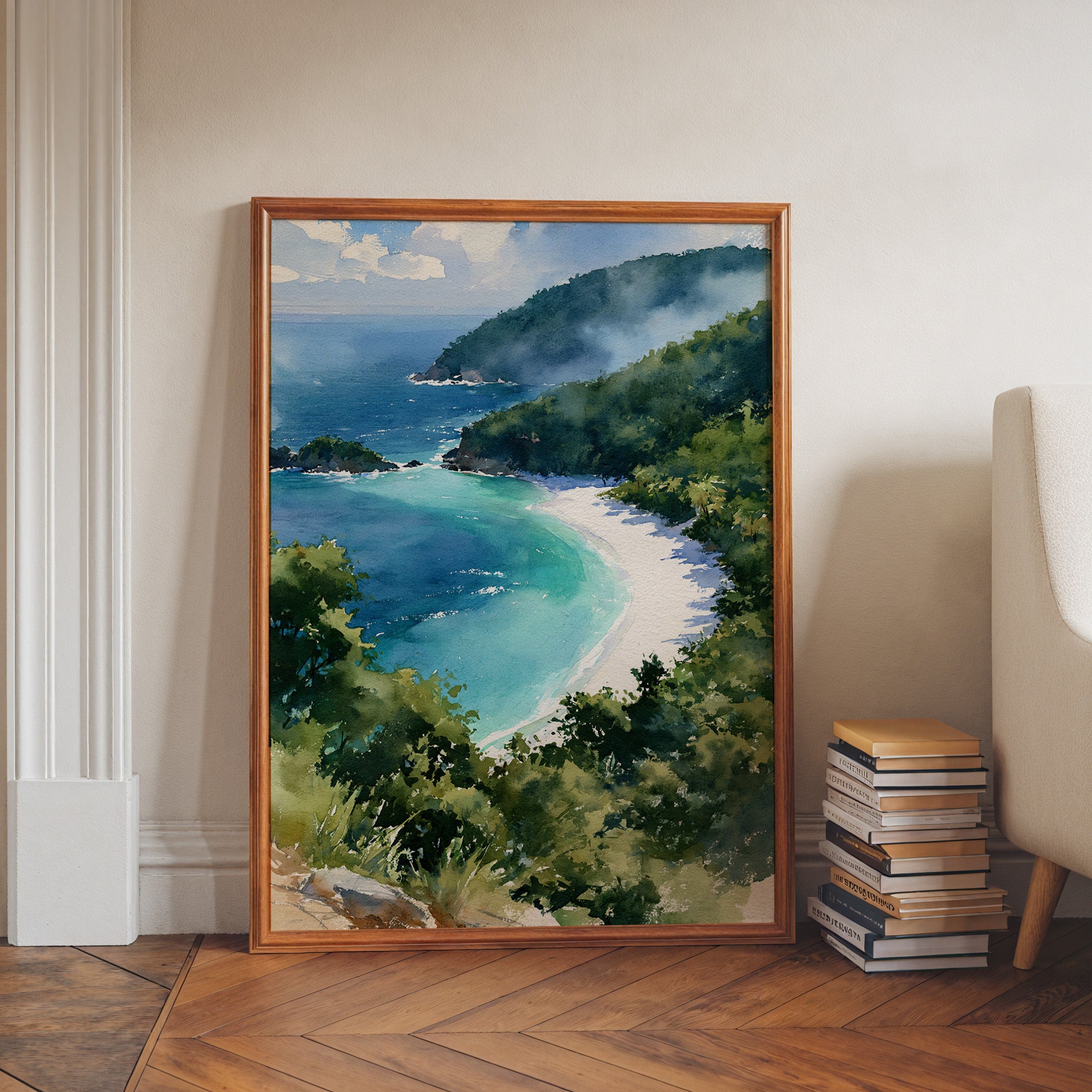Virgin Islands National Park Watercolor Art
