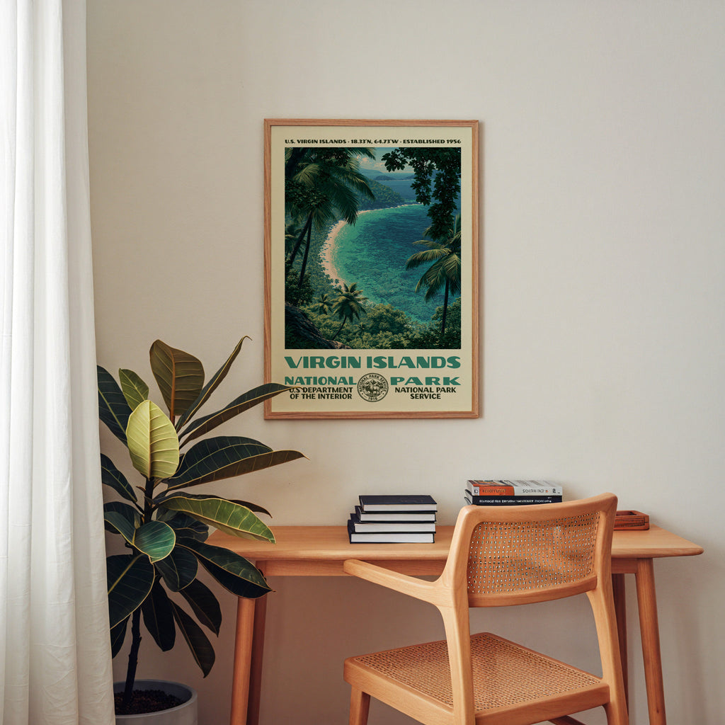Virgin Islands National Park Vintage WPA Art