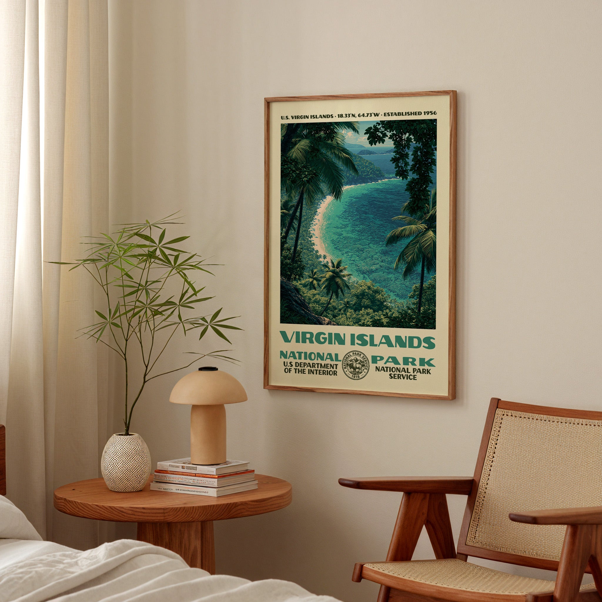 Virgin Islands National Park Vintage WPA Art