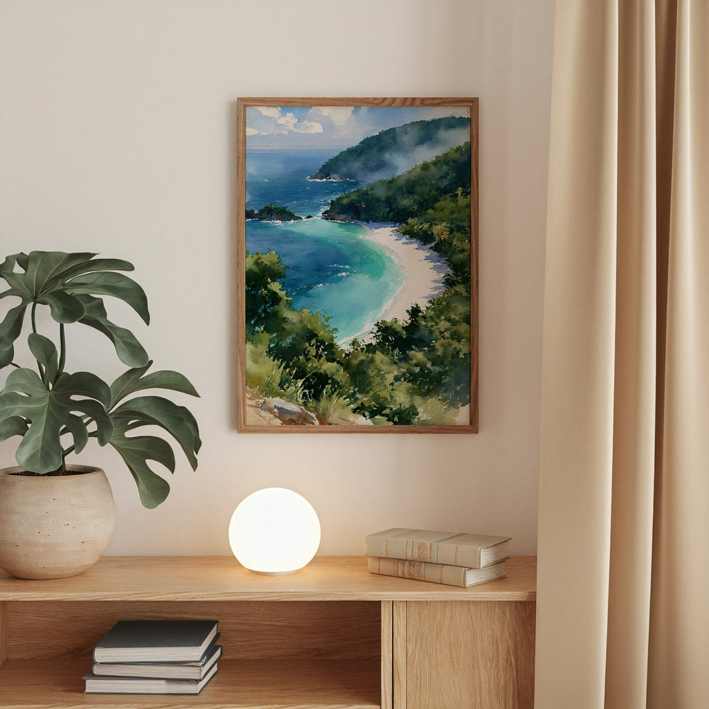 Virgin Islands National Park Watercolor Art