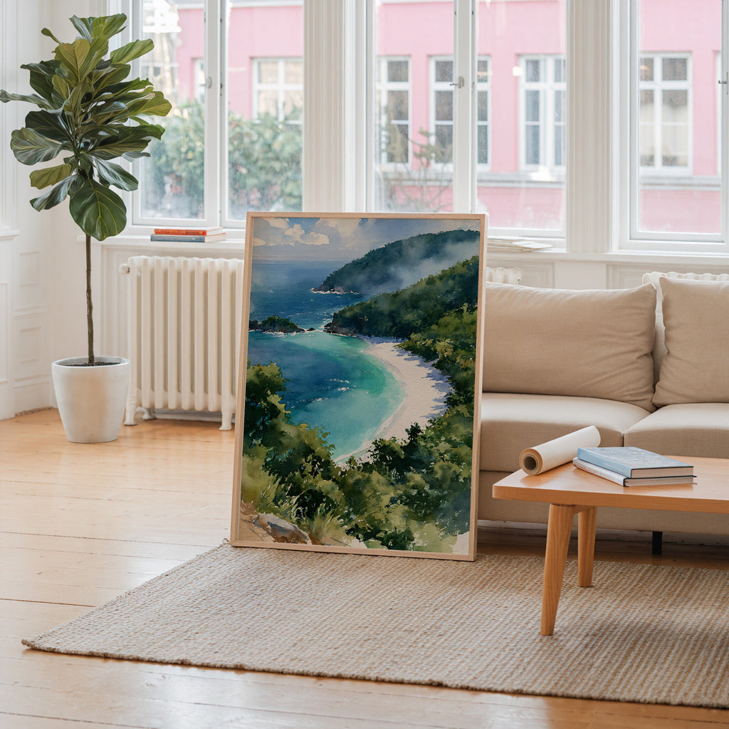 Virgin Islands National Park Watercolor Art