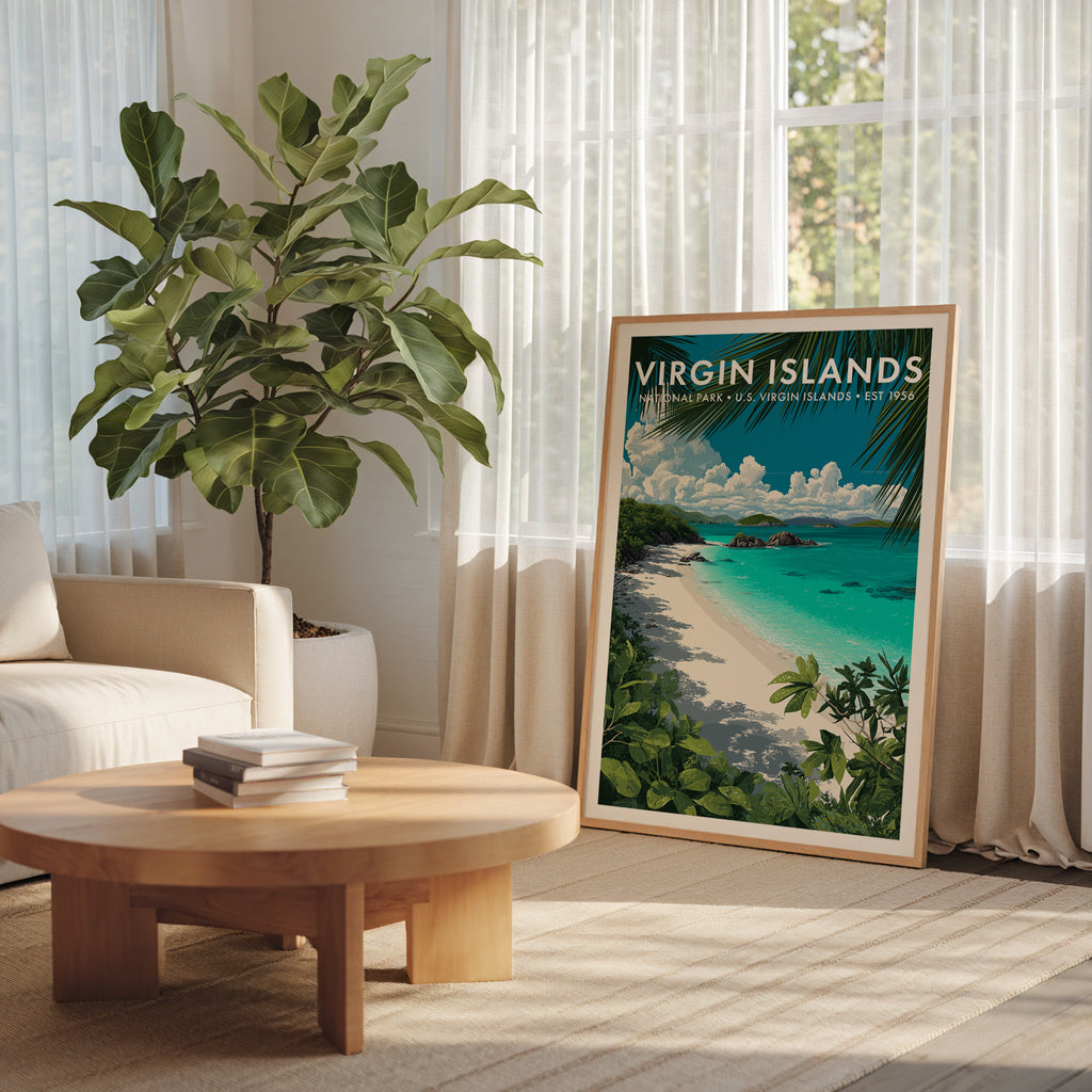 Retro Virgin Islands National Park Print