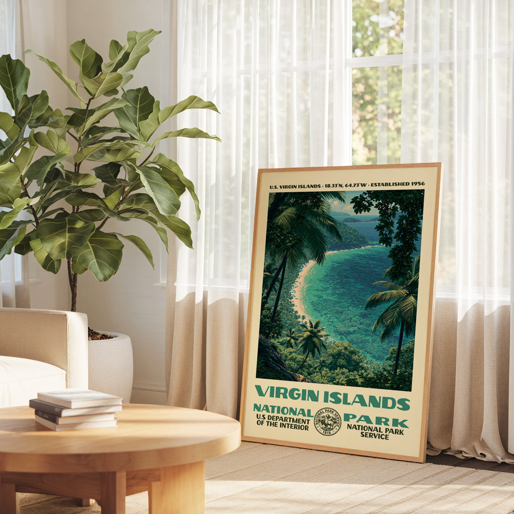 Virgin Islands National Park Vintage WPA Art