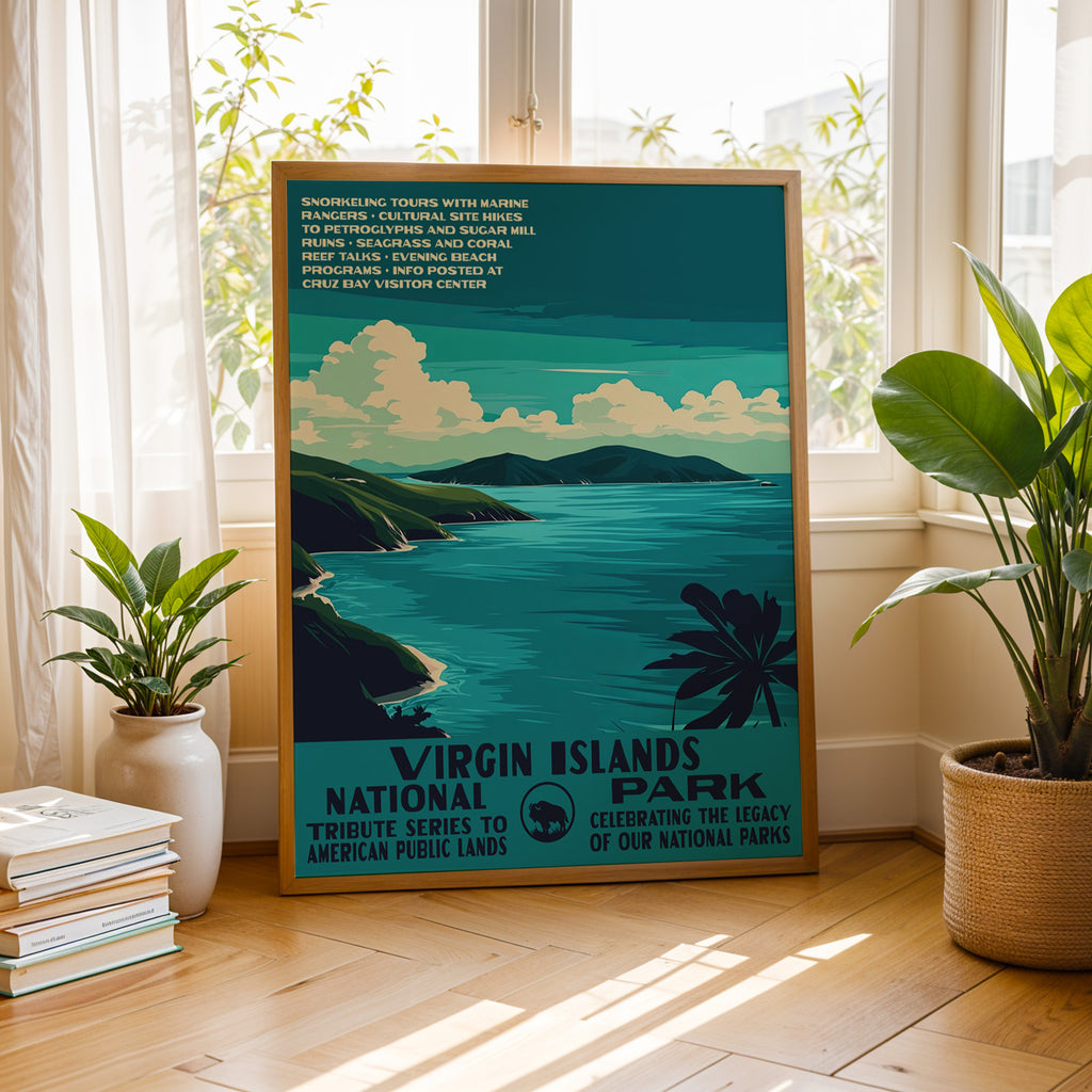 Virgin Islands National Park Vintage WPA Art