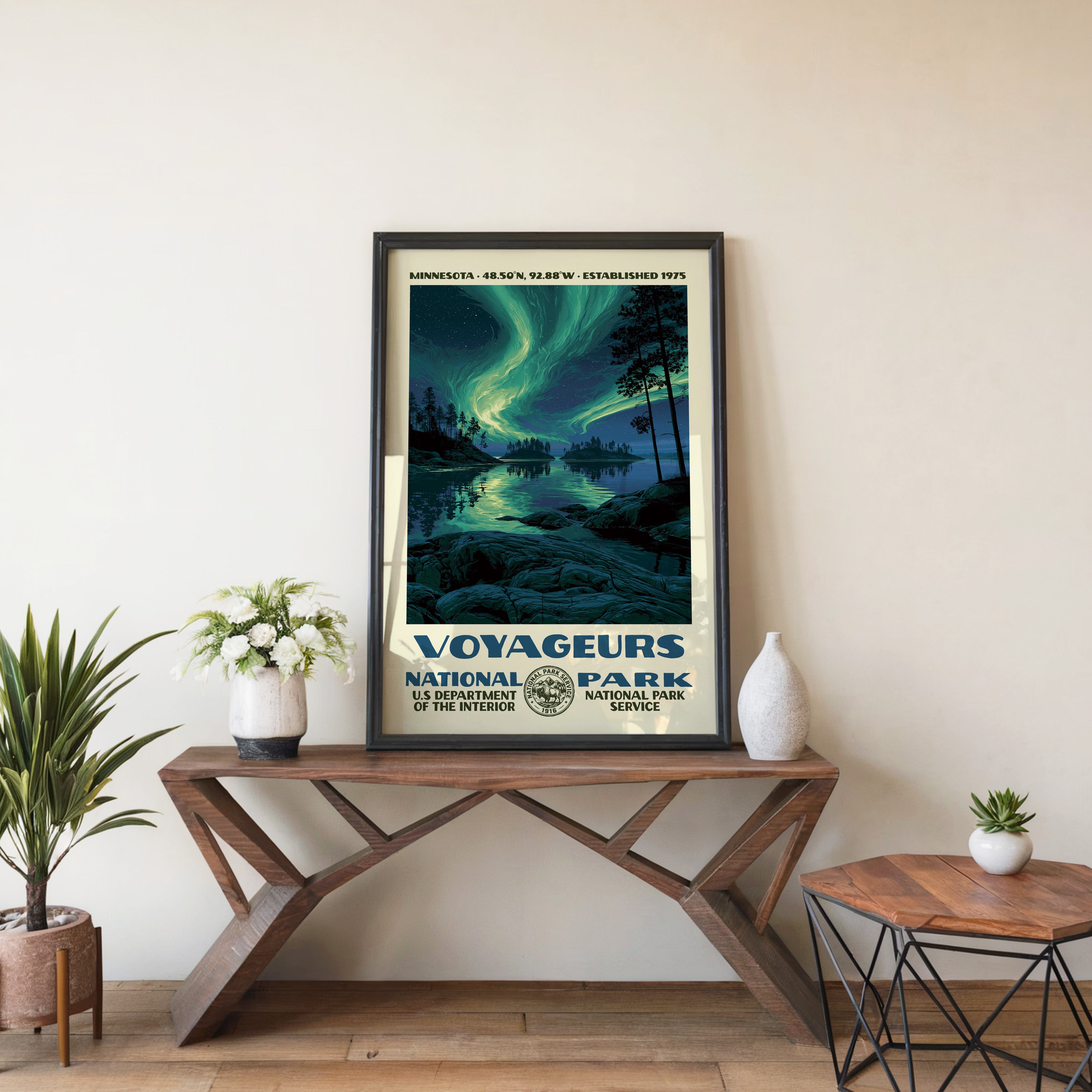 Voyageurs National Park Vintage WPA Art