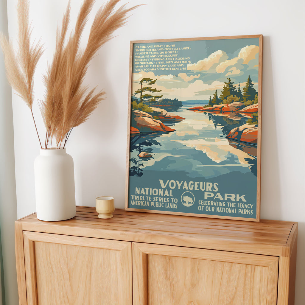 Voyageurs National Park Vintage WPA Art