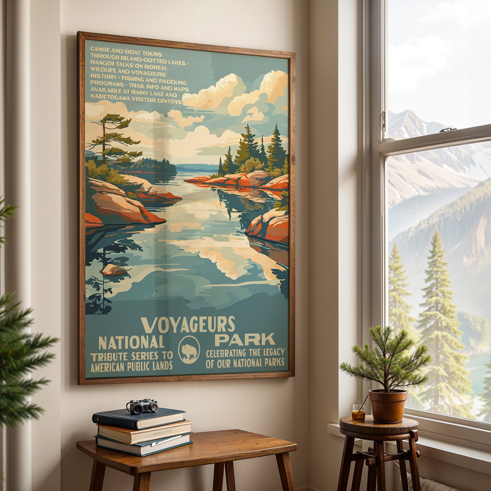 Voyageurs National Park Vintage WPA Art