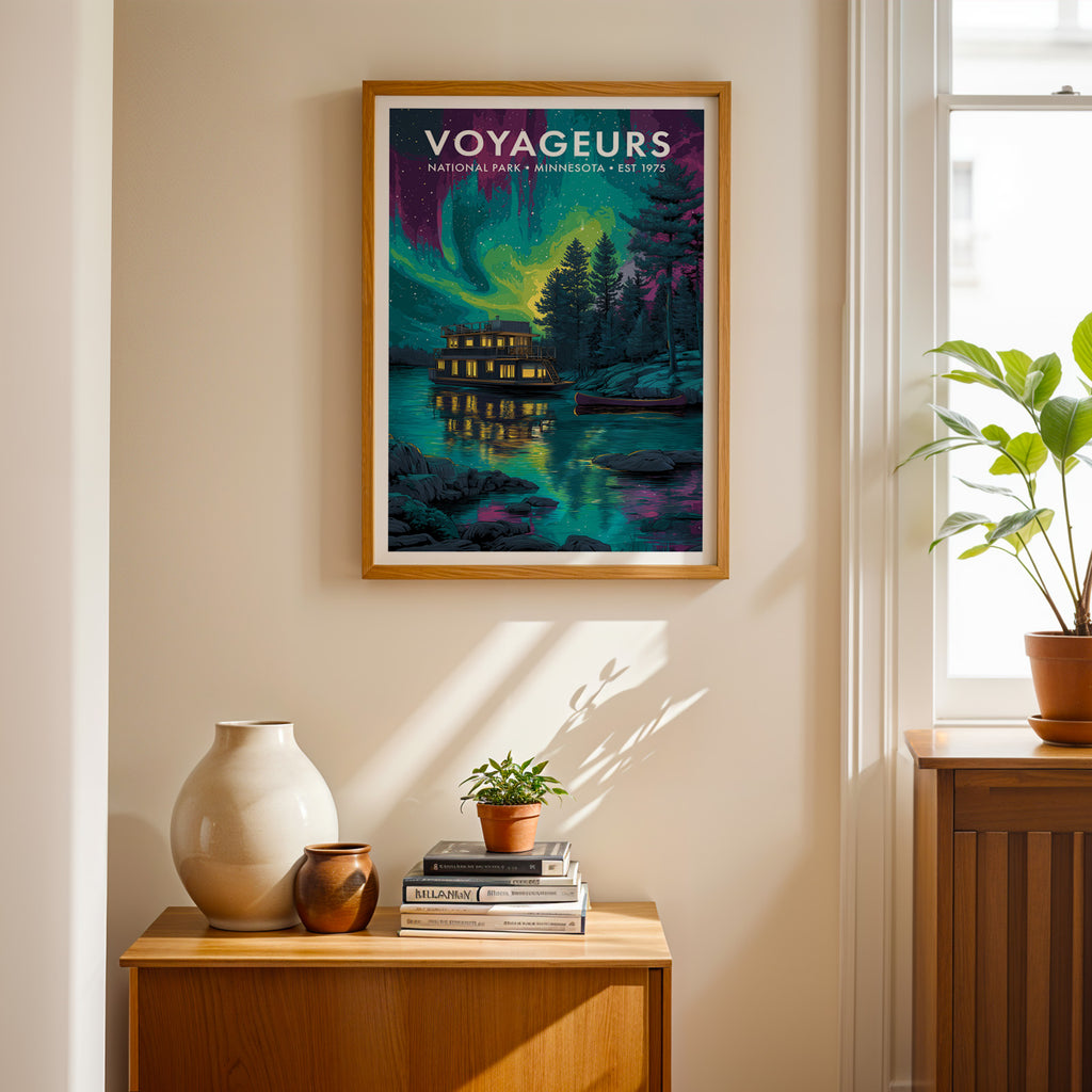 Retro Voyageurs National Park Print
